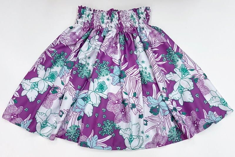 オリジナルパウスカート3.6ｍ70cm丈　ウアケア（パープル）　ポリエステル100％