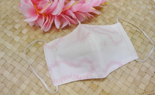 トロピカルマスク　レイミリミリ（オフホワイト/キャンディーピンク）