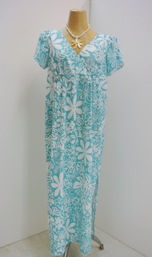 メネフネオリジナルワンピース 　オーソレイユ［ターコイズブルー］　