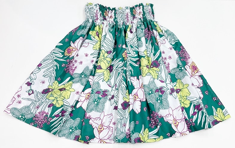 オリジナルパウスカート3.6ｍ75cm丈　ウアケア（エメラルド）　ポリエステル100％