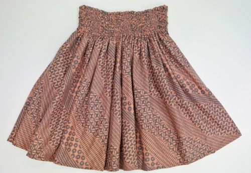 オリジナルパウスカー3.6ｍ70cm丈　　Kapa wiwo'ole カパ ヴィヴォ オレ 　[テラコッタ］