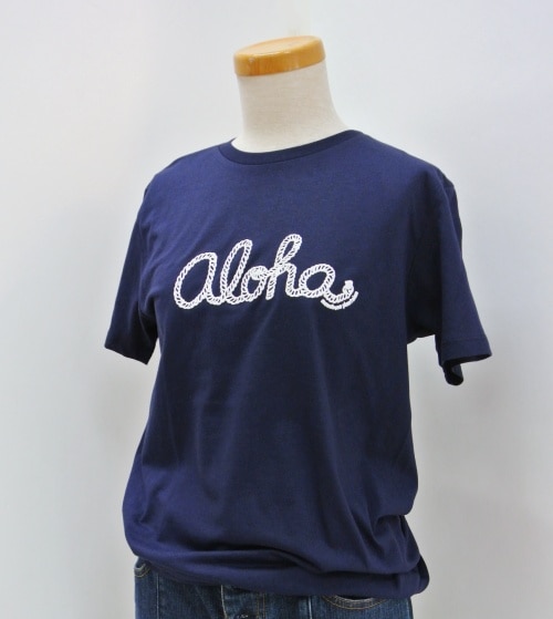 aloha　  Tシャツ　半袖        ［ネイビー］