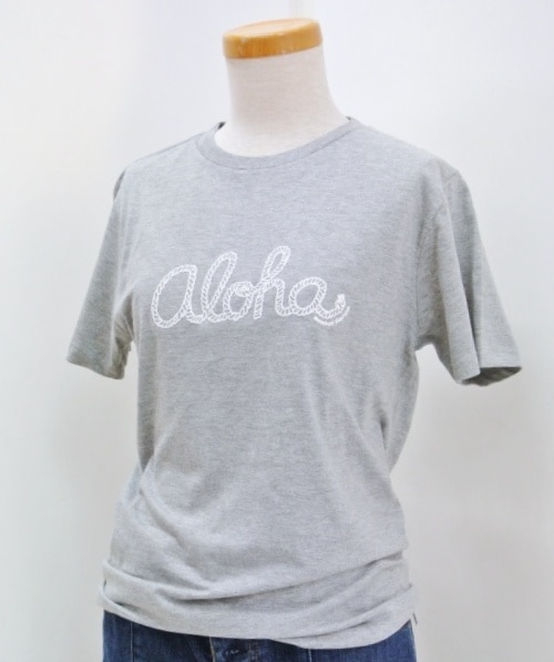 aloha　  Tシャツ　半袖        ［グレー］