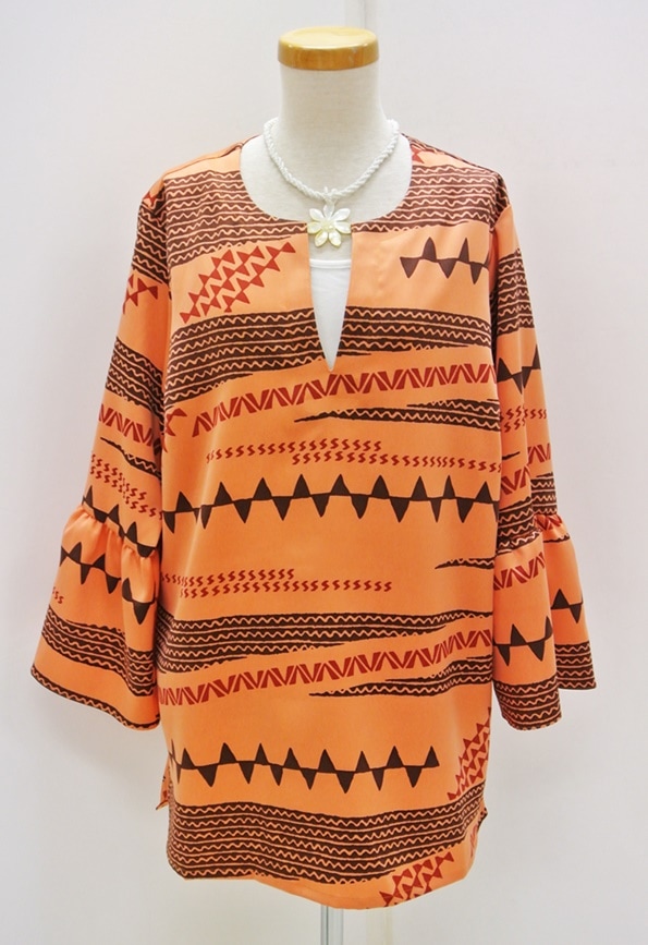 メネフネオリジナルチュニック ui ウイ　（カパヒヴァヒヴァ　オレンジ）