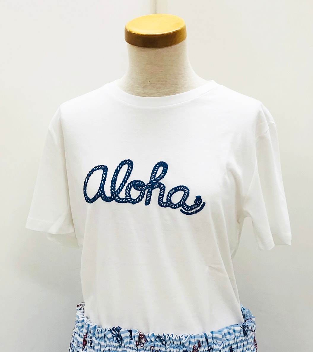 aloha　  Tシャツ　半袖        ［ホワイト］
