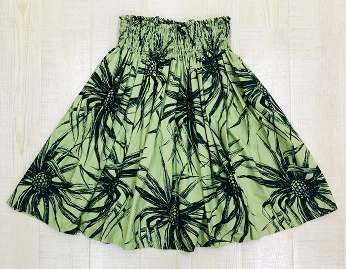 オリジナルパウスカート3.6ｍ70cm丈　ハララニ 　[フォレストグリーン］