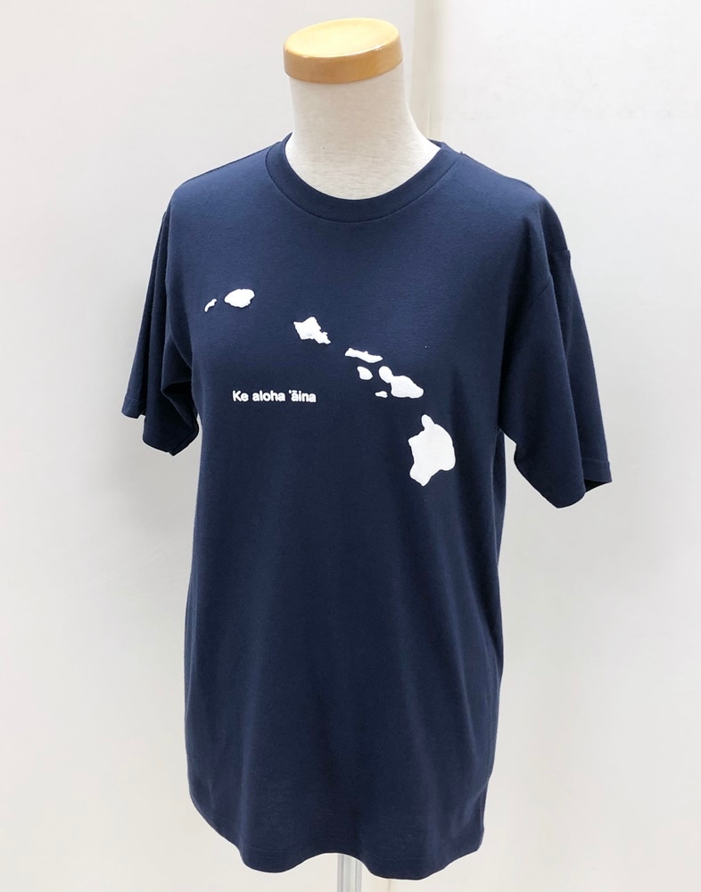 Ke aloha `aina　ケ アロハアイナ　半袖        ［ネイビー］