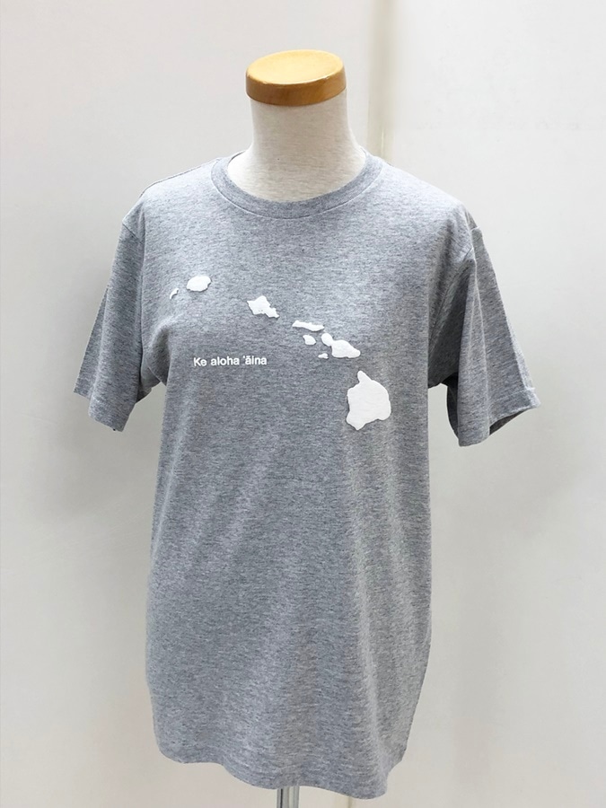 Ke aloha `aina　ケ アロハアイナ　半袖        ［グレー］