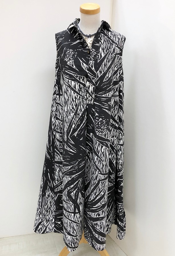 メネフネオリジナルワンピース OP-28　ハラカーパラ（ブラック／ホワイト）