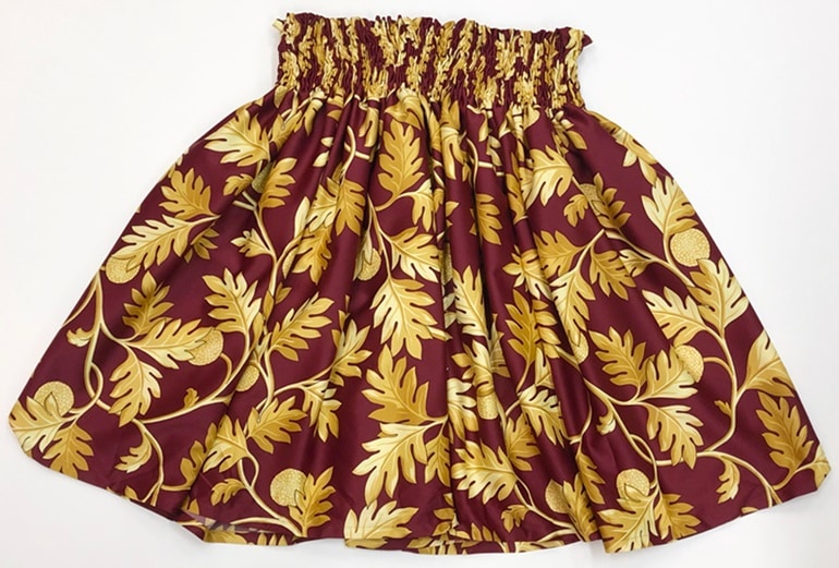 オリジナルパウスカート3.6ｍ75cm丈　　ウルクラ［ワイン］　ポリエステル100％