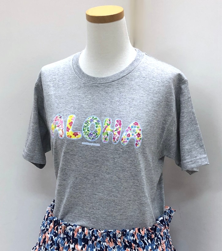 PUA ALOHA(プアアロハ）Tシャツ　半袖        ［グレー］