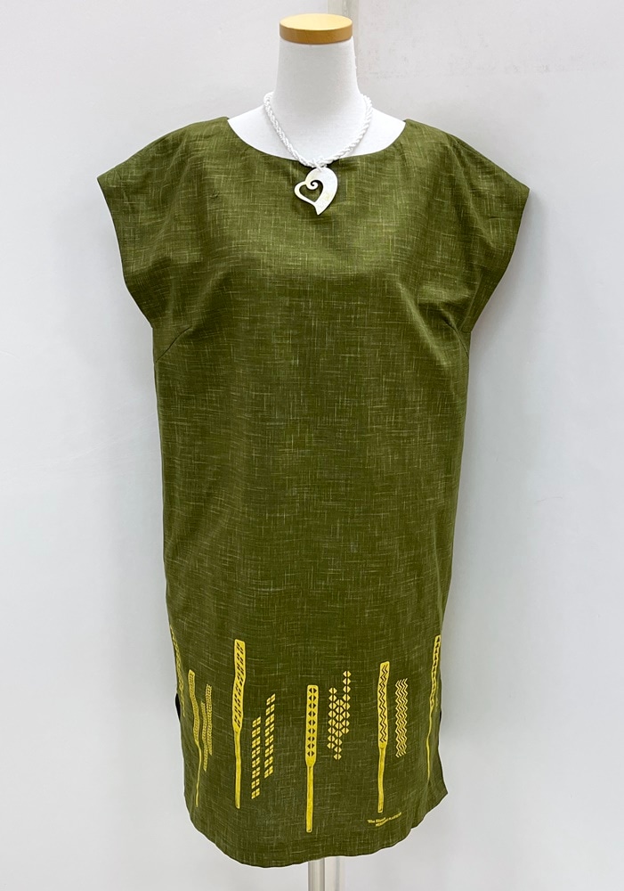 メネフネオリジナルワンピース 　OP-19　Ohe Kapala オヘ カーパラ［グリーンティー］　