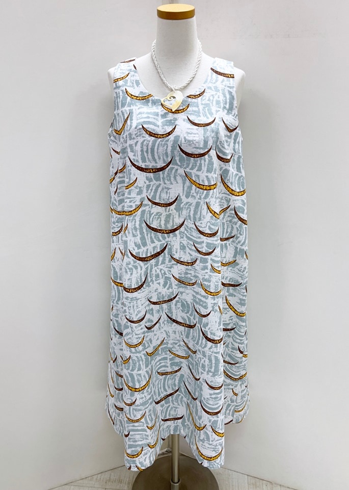 メネフネオリジナルワンピース 　M-551　Lau Pio o koa ラウ ピオ オ コア 　［ブルー］　