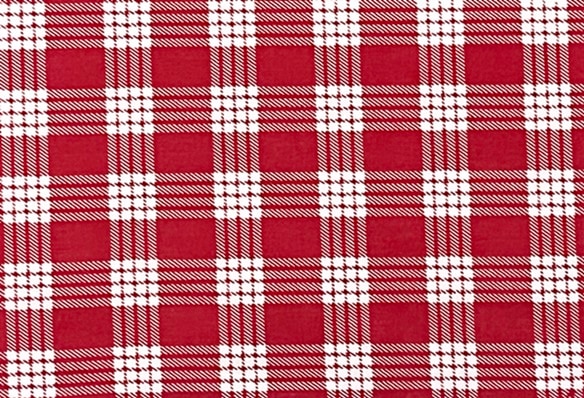 パラカチェック 1メートル [レッド］ | 生地 | | フラ・ハワイアン