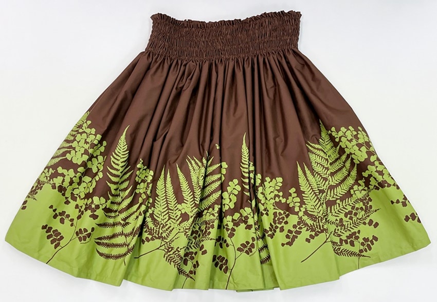 オリジナルパウスカート3.6ｍパウスカート70cm丈　イヴァ イヴァ　　［ブラウン/グリーン］
