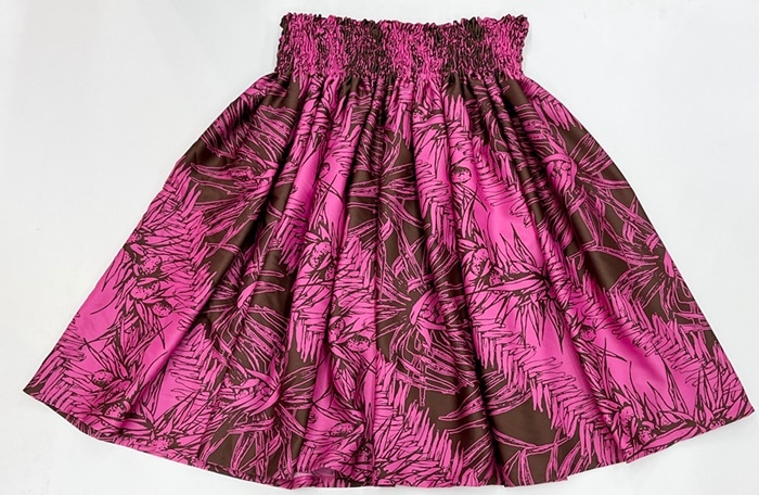 オリジナルパウスカート3.6ｍ75cm丈　ヒナノ（ラズベリー/チョコレート）　ポリエステル100％