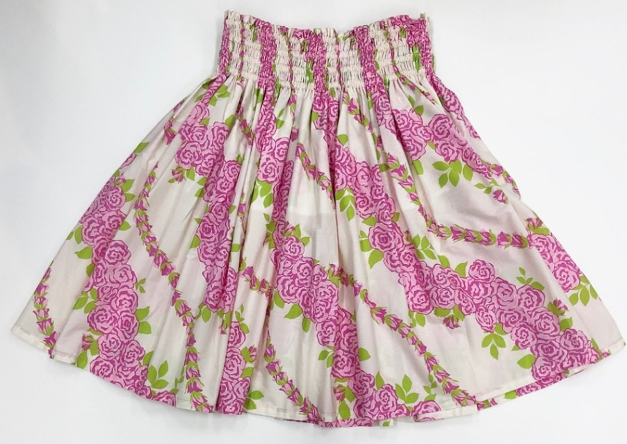 オリジナルパウスカート3.6ｍ使用70ｃｍ丈　クウプア ロケラニ 　[オフホワイト]