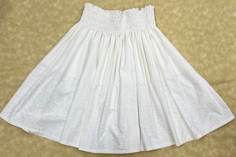 オリジナルパウスカート3.6ｍ70cm丈　シーシェルズ［ホワイト]