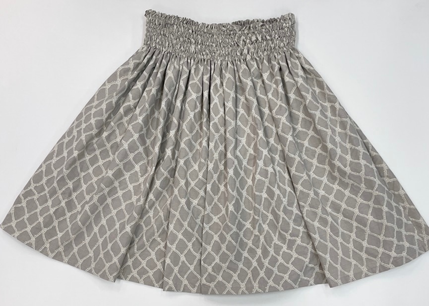 オリジナルパウスカート3.6ｍパウスカート70cm丈　Upena nae ウペナ ナエ   [グレージュ/アイボリー]