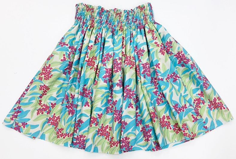 オリジナルパウスカート3.6ｍ使用70ｃｍ丈　カ　プア オ イリアヒ 　[クリーム]