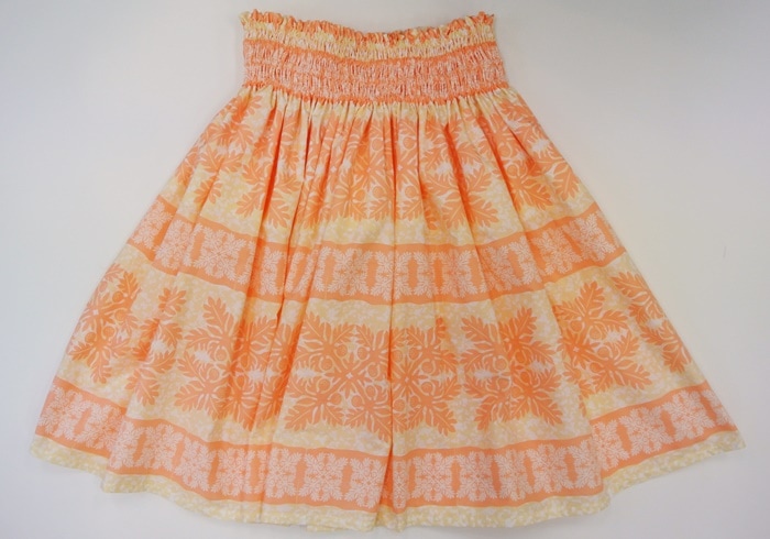 オリジナルプリントパウスカート3.6ｍ使用70cm丈　キルトボーダー