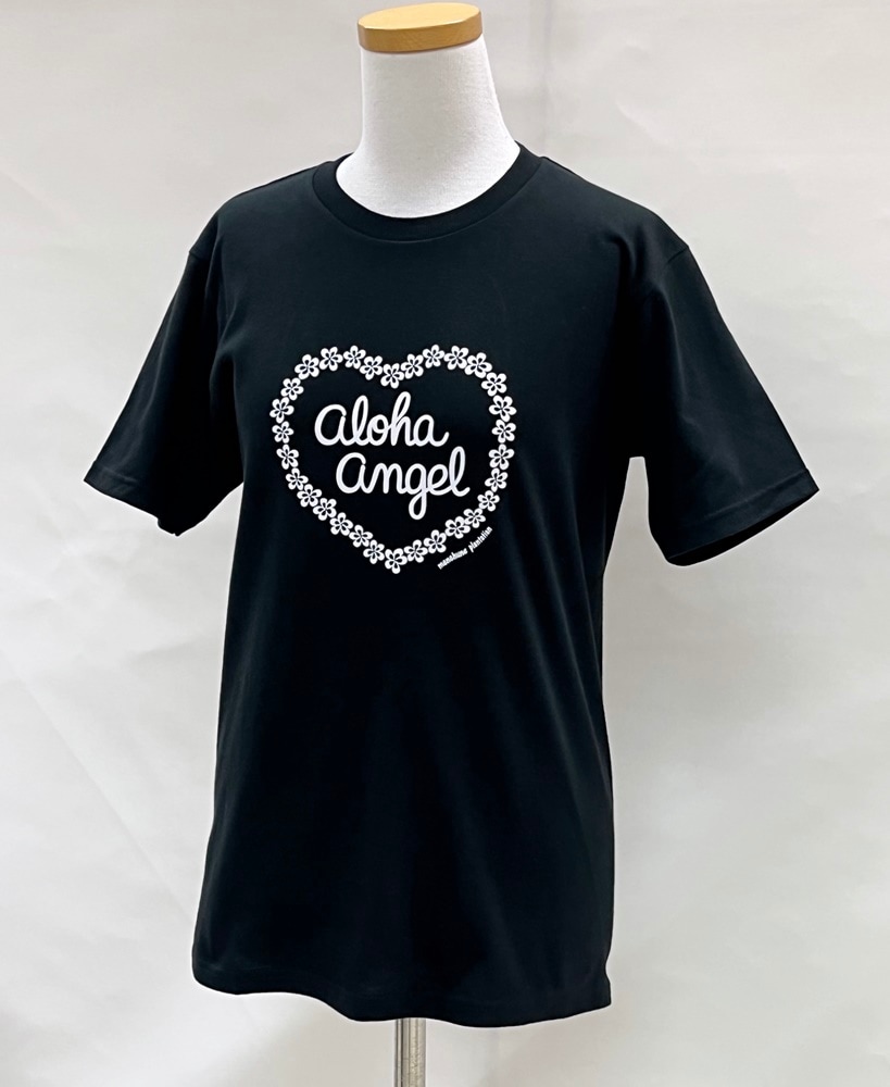 aloha angel　Tシャツ　半袖        ［ブラック］