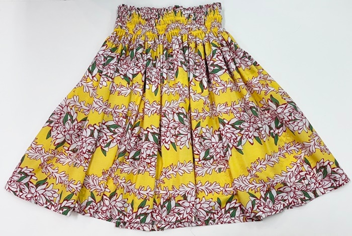 オリジナルパウスカート3.6ｍ使用70ｃｍ丈  Pua Tubarose プア トゥバローゼ 　 [バナナイエロー]