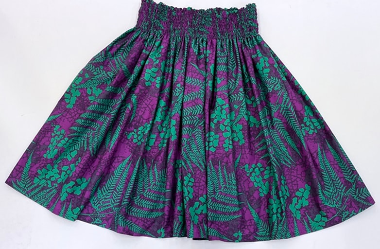 オリジナルパウスカー3.6ｍ70cm丈　Ｌa´i ラ・イ  　[パープル/グリーン］