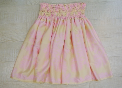 オリジナルパウスカート3.6ｍ75cm丈　クイキポホポホ（ベイビーピンク）　ポリエステル100％