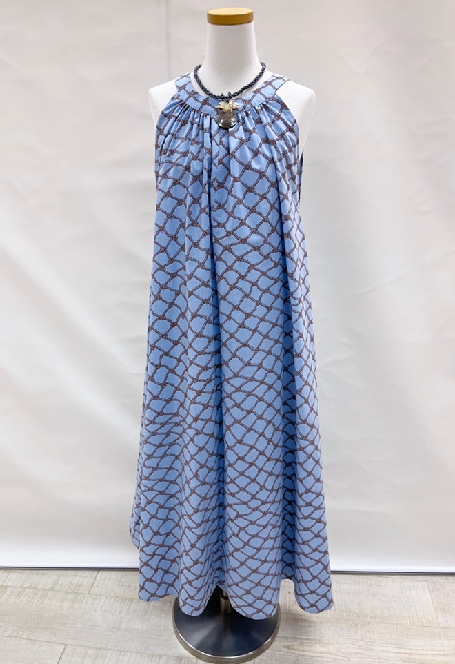 メネフネオリジナルワンピースCM-3  　 ウペナ ナエ（ブルー／ブラウン）