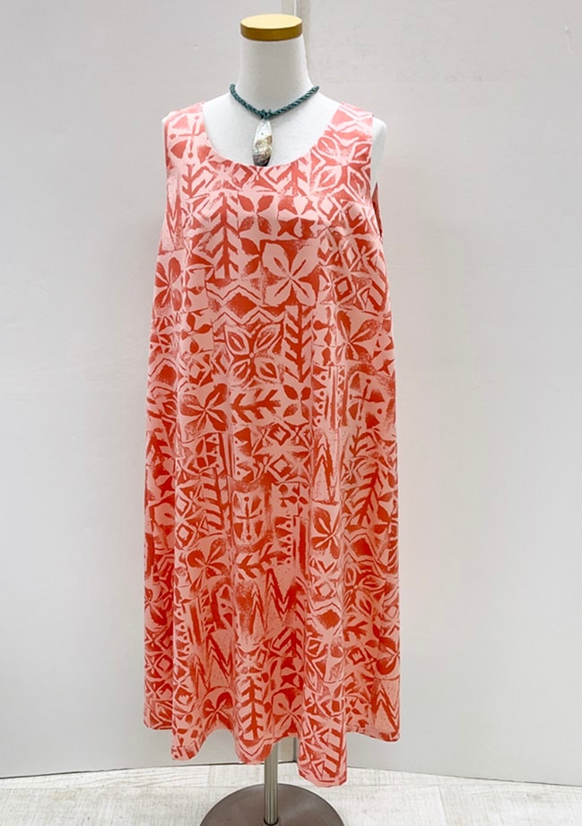 メネフネオリジナルワンピース 　M-551ケアホレ　［サーモンピンク］　