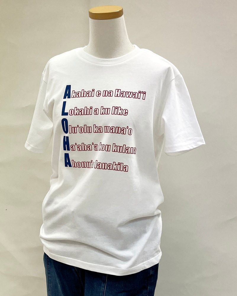 ALOHA　 Tシャツ半袖 （ホワイト）