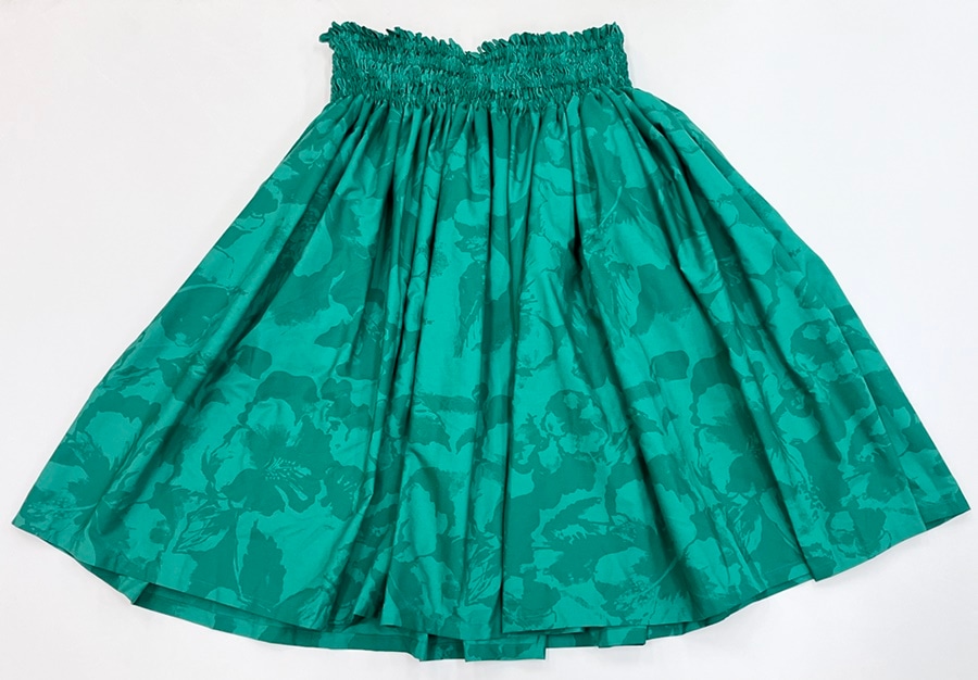 オリジナルパウスカート3.6ｍパウスカート70cm丈　ハイビスカスメッシュ　[グリーン]