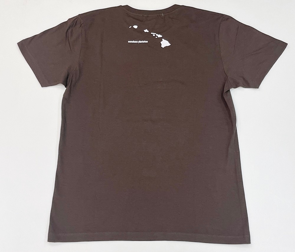 後ろにはハワイ諸島のプリントが描かれています。