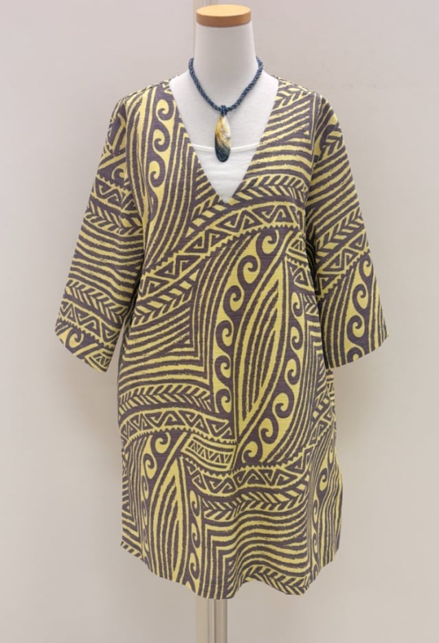 メネフネオリジナルチュニックNEWmalino　（カパイカイカ　バナナイエローブラウン）