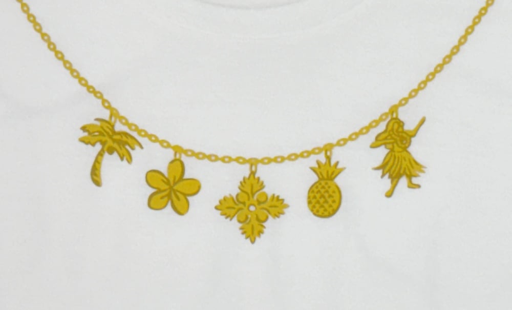 ハワイアンチャームのデザインがかわいい