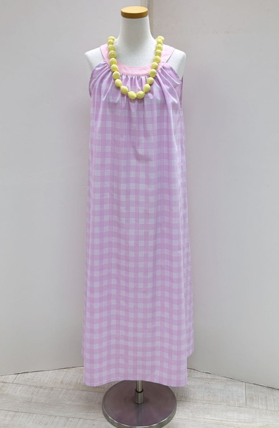 メネフネオリジナルワンピースCM-3 　パラカチェック [ピンク]