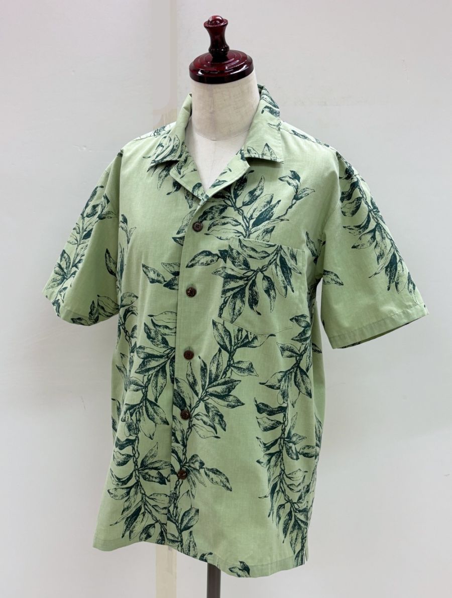 アロハシャツMA-1 マイレ ラウリィ（グリーン）