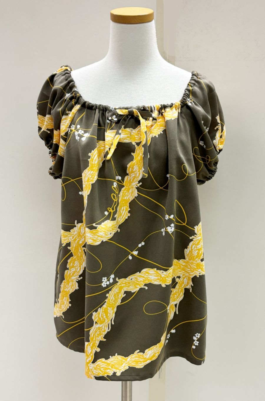 メネフネオリジナルブラウス　B-23　（ レイ　オ　ラナイ　サンド/ゴールド）けいさい