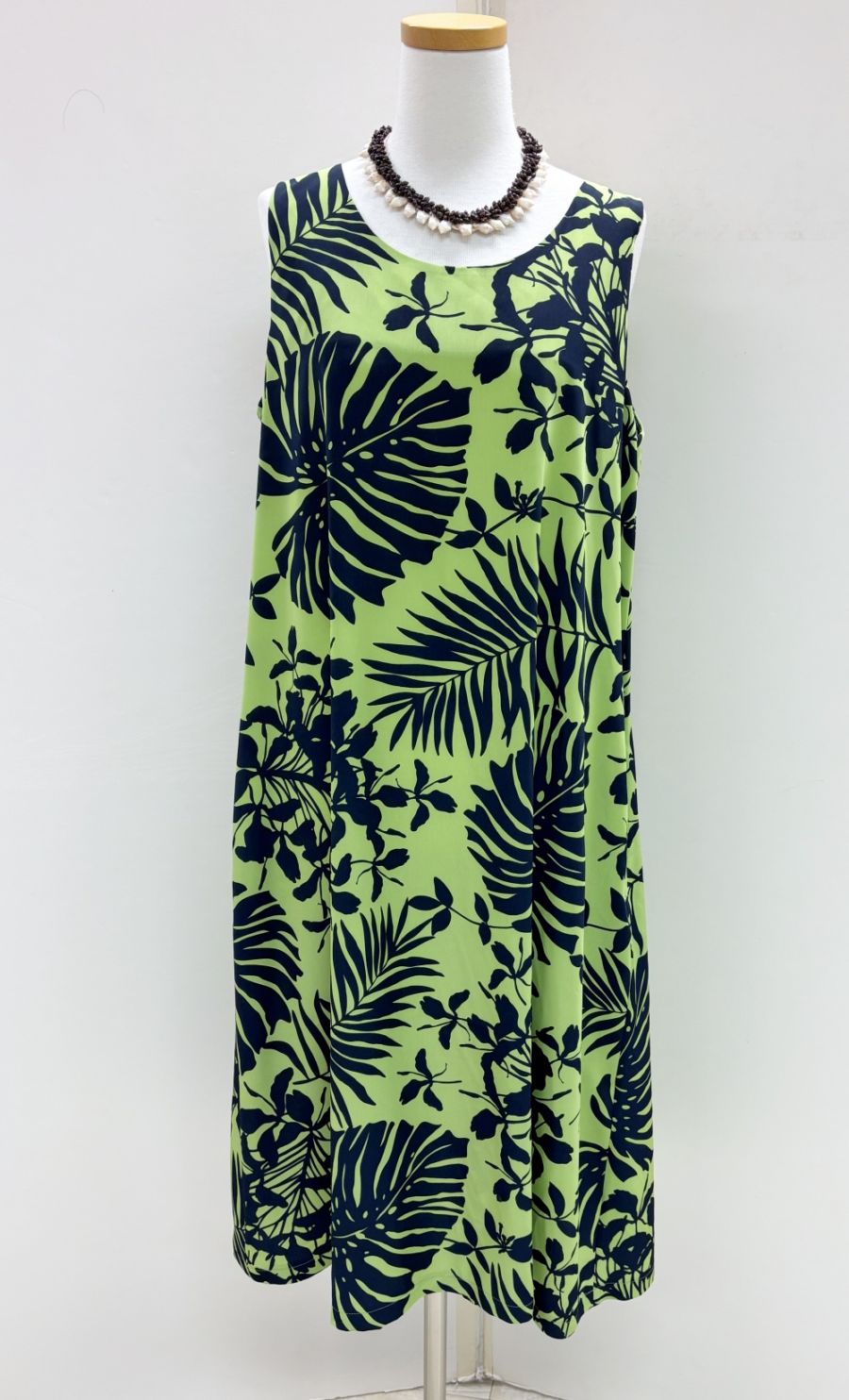 メネフネオリジナルワンピース 　M-551　ハイリアロハ　［キウイ/ミッドナイトブルー］　