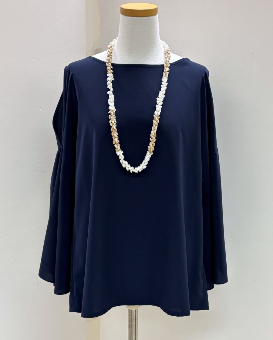 プカポンチョ　（濃紺　無地）