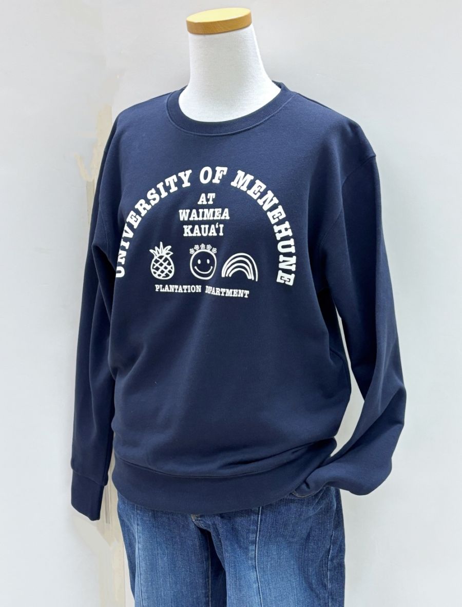 UNIVERSITY OF MENEHUNE スウェット(ネイビー）