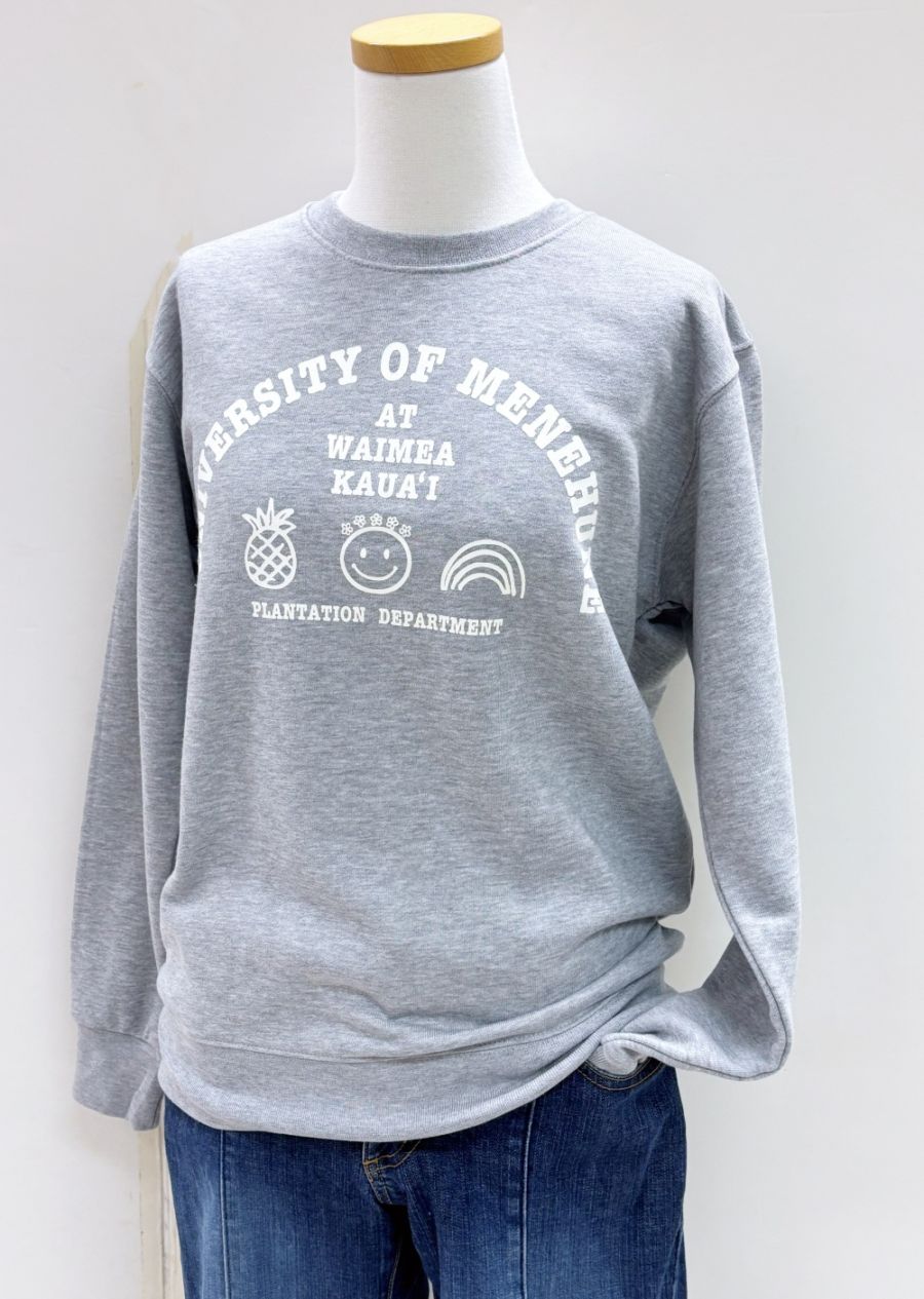 UNIVERSITY OF MENEHUNE スウェット(グレー）