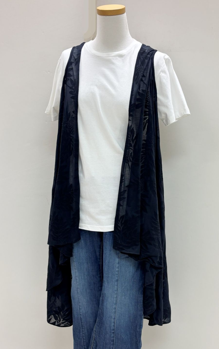 ジレ［ウル　ブラック］