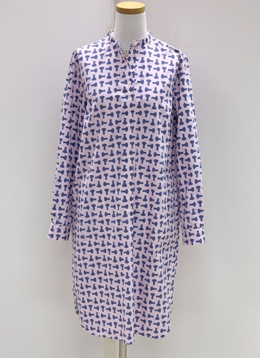 メネフネオリジナルワンピース B-137　クイアイ[ラベンダー/ネイビー]