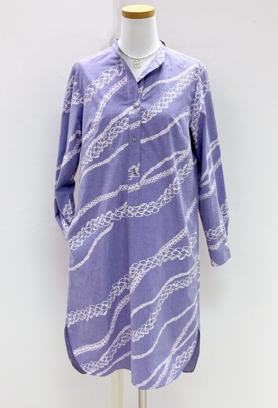 メネフネオリジナルワンピース B-137　Mea makamae メア マカマエ[パープル]