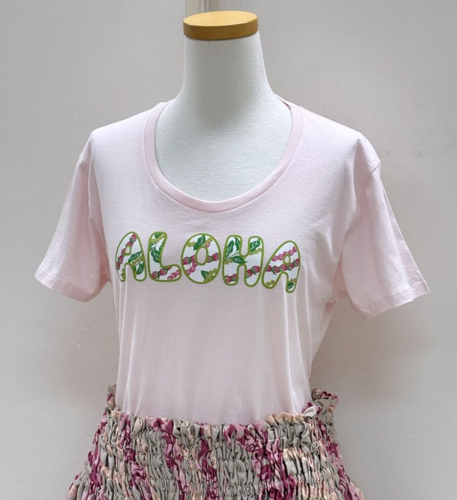 PUA ALOHA(プアアロハ）Tシャツ　半袖        ［ピンク］