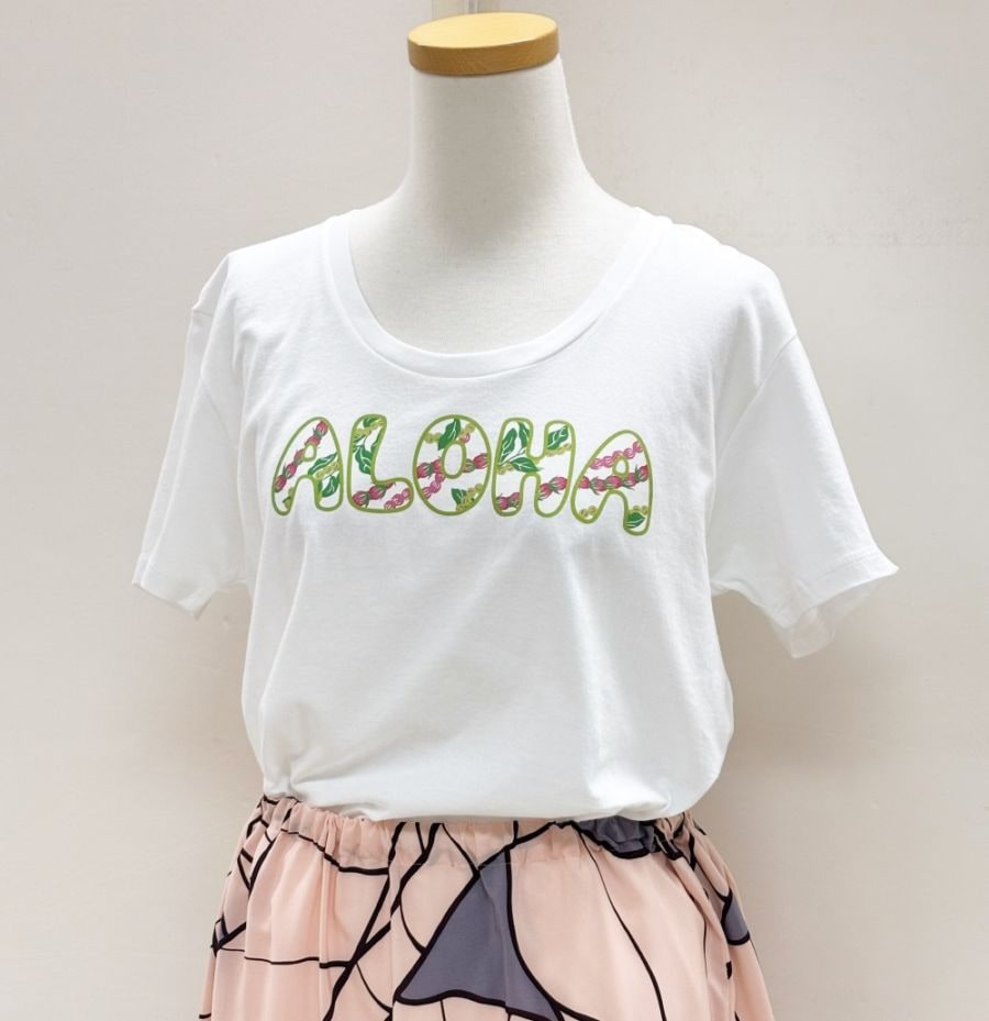 PUA ALOHA(プアアロハ）Tシャツ　半袖        ［ホワイト］