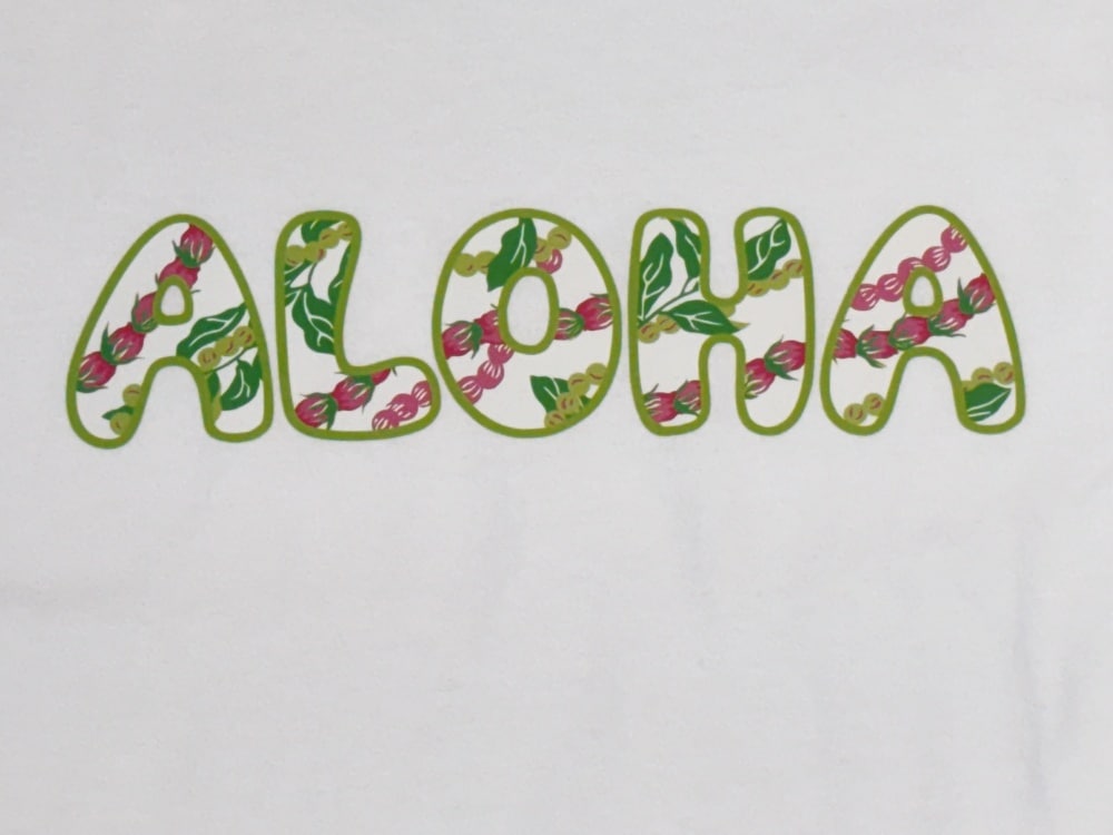 ALOHAのプリントがとっても美しい