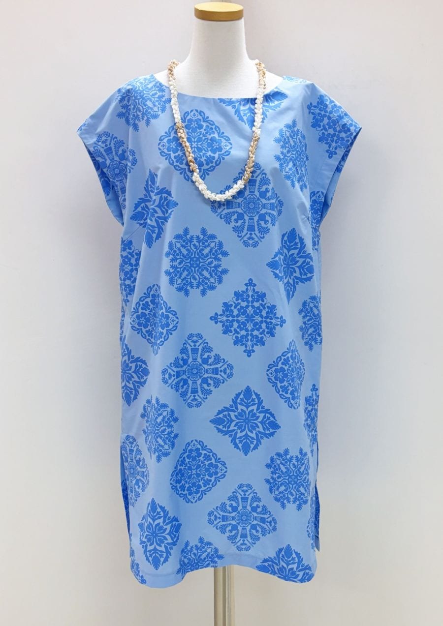 メネフネオリジナルワンピース 　OP-19 Ｈｕｉ　Ｋｕｉｋｉ フイ クイキ　［キャンディーブルー/ベージュ］